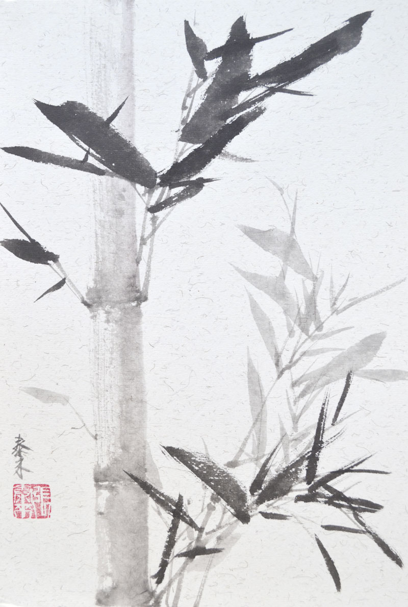 chinesicher Kunst japanischer Bambus Tusche Malerei,Tuschzeichnung und der  Tuschmaler | Galerie Teesign 77 Berlin
