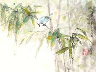 竹子 bird Vogel bambus bamboo 鸟 Tuschemalerei sumi-e painting