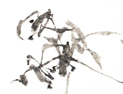 Tusche Orchidee Tuschemalerei Sumi-e Kunstdrucke Büro Heim Dekoration Wandkunst – Bild 4